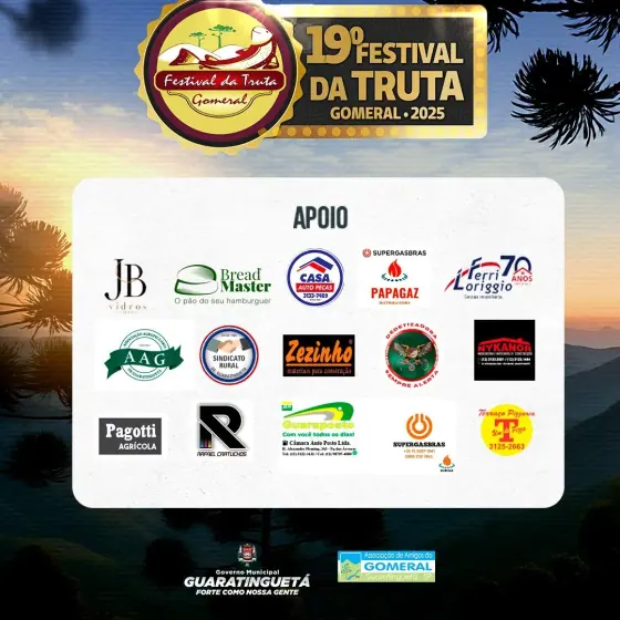 19º Festival da Truta no Gomeral com gastronomia, cultura e música