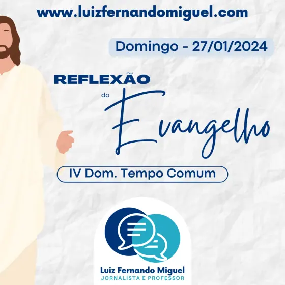 Reflexão: 4º Domingo do Tempo Comum | Evangelho: Mc 1, 21-28