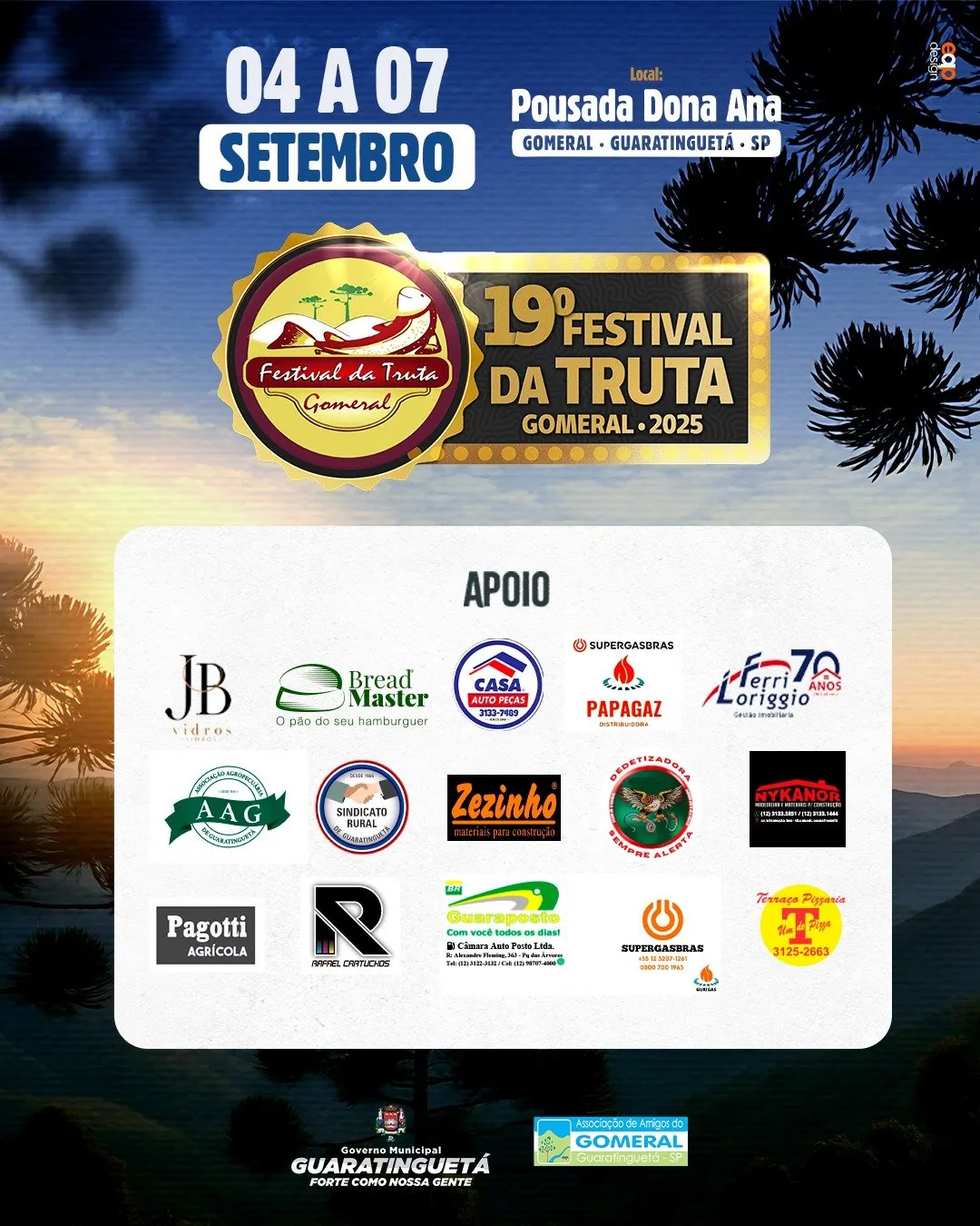 19º Festival da Truta no Gomeral com gastronomia, cultura e música