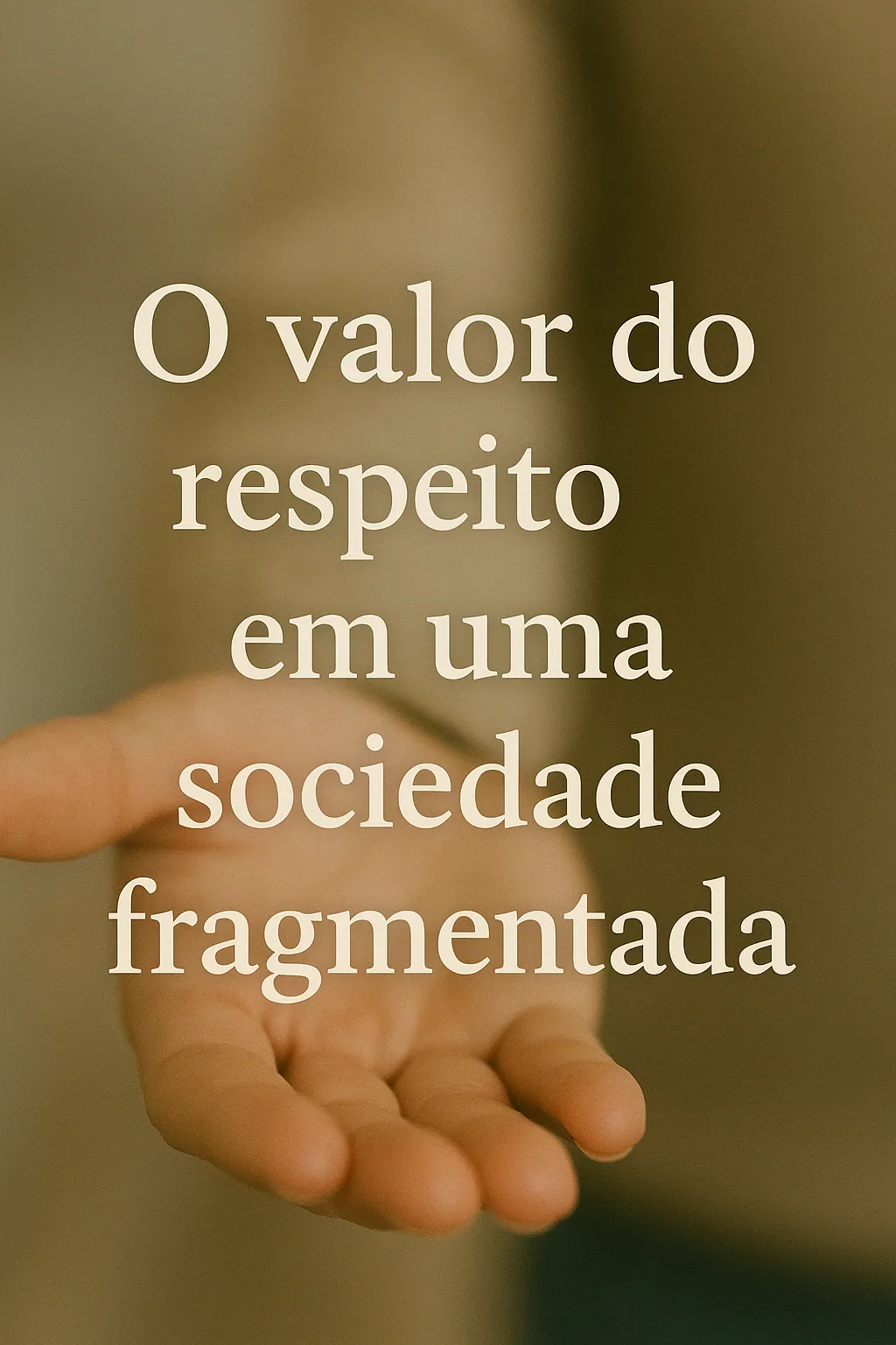 O valor do respeito em uma sociedade fragmentada
